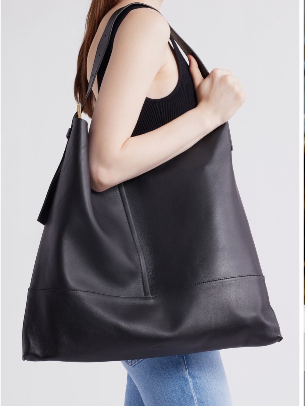 NWT LEATHER ALL SAINTS asha shoulder bag - Picture 2 of 8